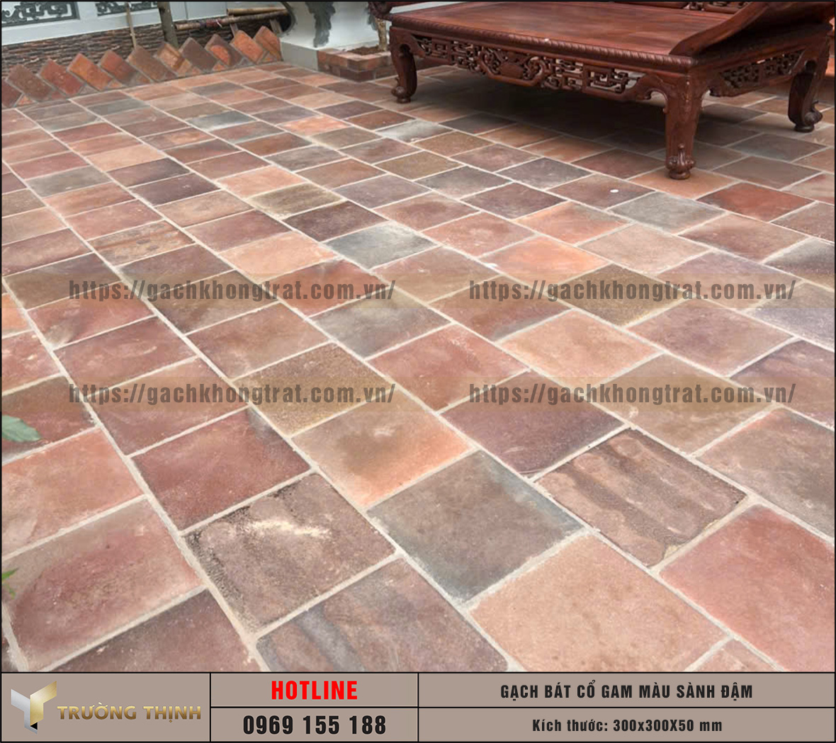 Bảng giá gạch bát cổ gam màu sành đậm 300x300x50: Giải pháp tối ưu cho kiến trúc tâm linh