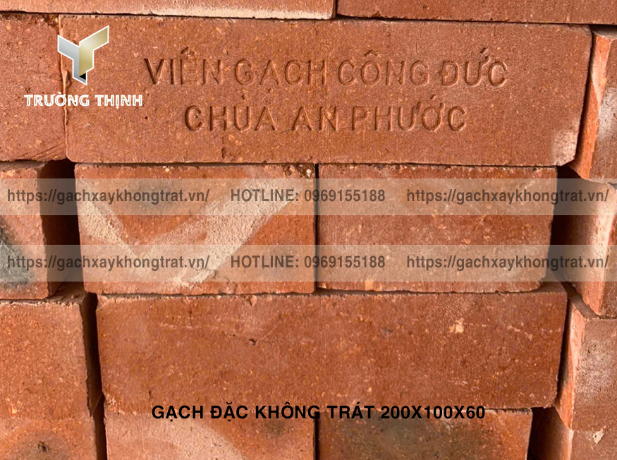 Gạch Đặc Không Trát 200x100x60 Thiện Chí - Mẫu Đẹp, Giá Rẻ, Bền Vững