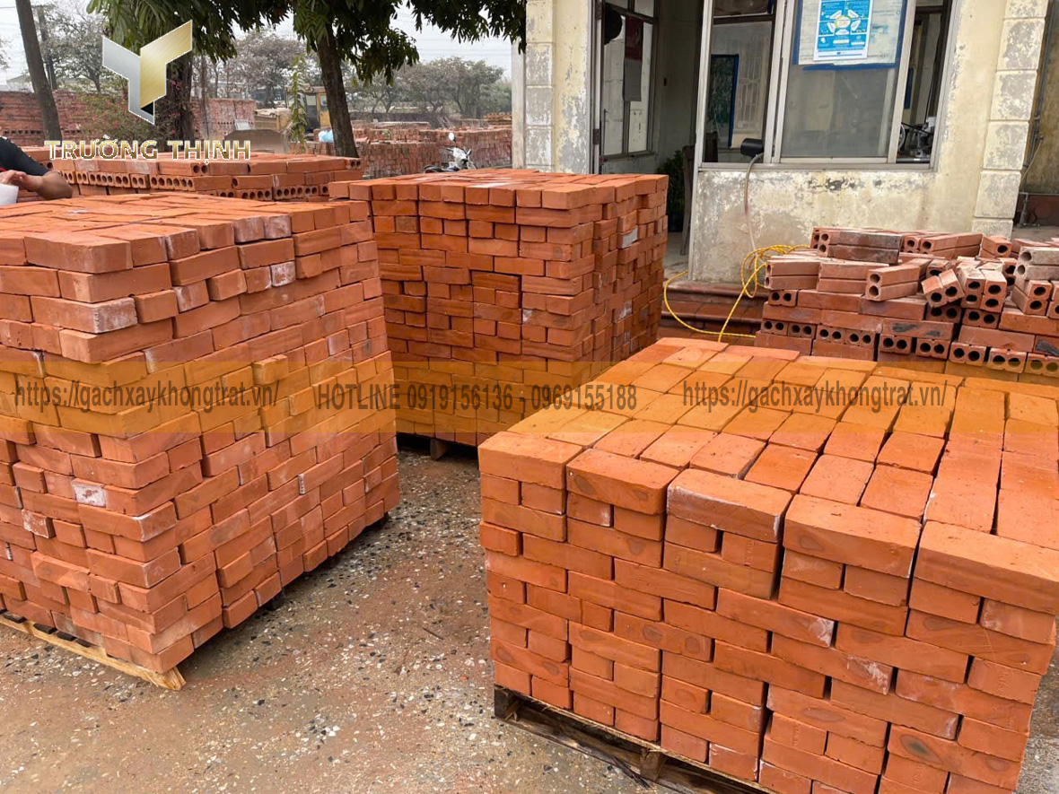 Mẫu gạch đặc xây tường không trát - Gạch xây tường không trát nhà thờ, đình, chùa đẹp