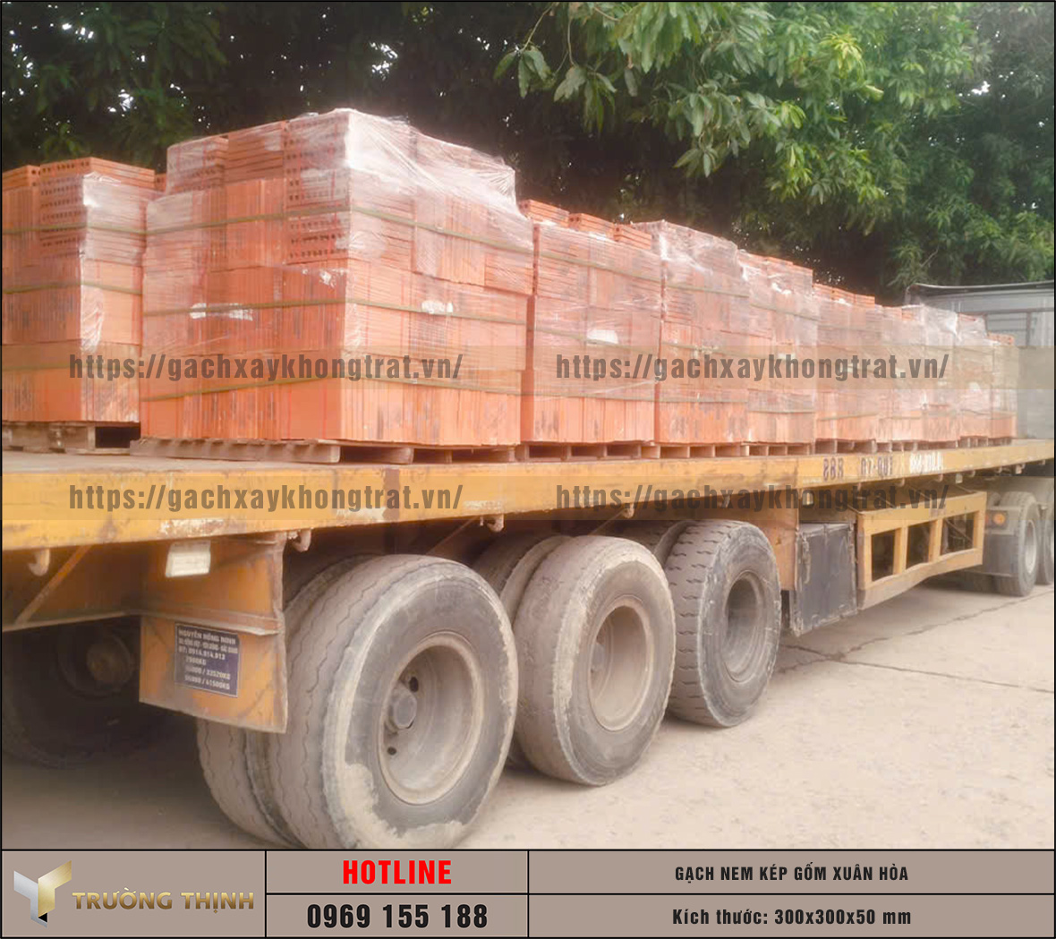 Báo giá gạch nem kép 300x300x50 gốm Xuân Hòa cho công trình và dự án | Trường Thịnh Group