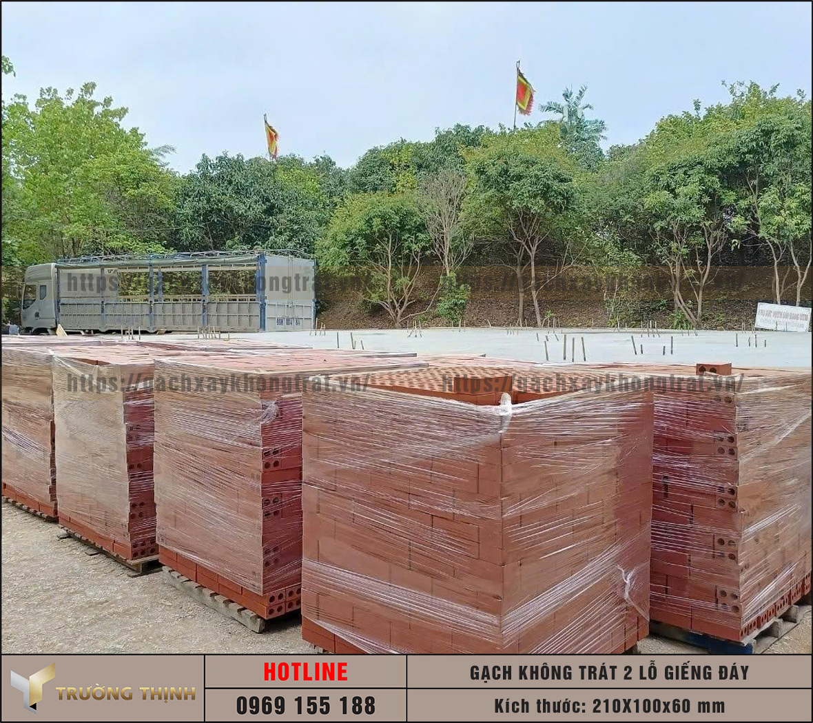 Báo giá gạch không trát 2 lỗ Giếng Đáy | Gạch xây bảo tháp và các công trình tâm linh đẹp