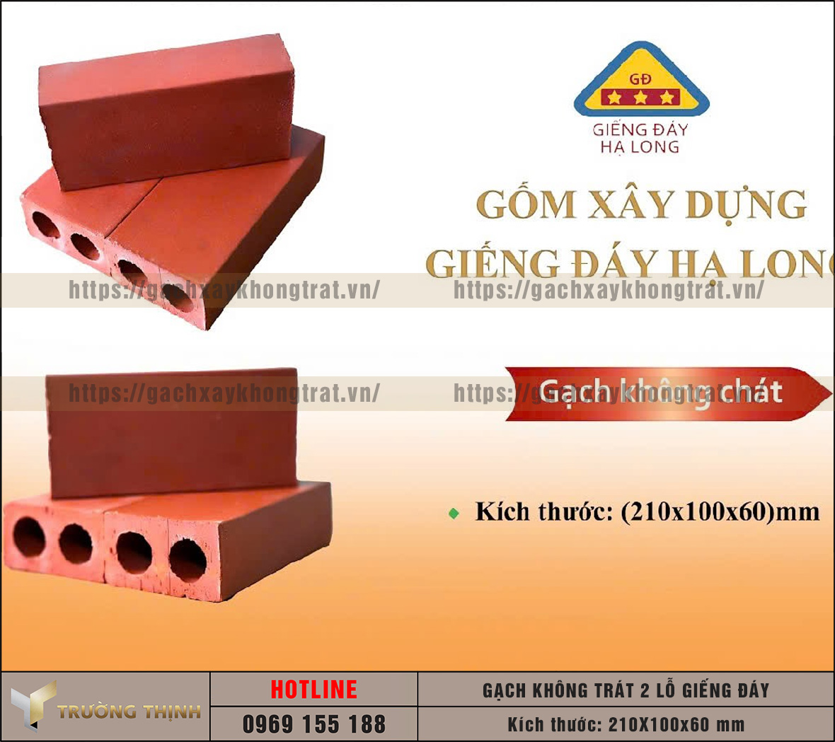 Báo giá gạch không trát 2 lỗ Giếng Đáy | Gạch xây bảo tháp và các công trình tâm linh đẹp