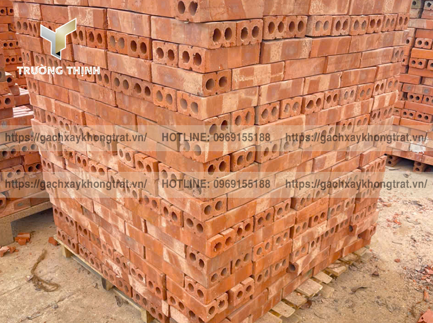 Báo Giá Gạch 2 Lỗ Xây Không Trát 205x95x55: Đẹp & Rẻ Nhất (Từ Sơn)