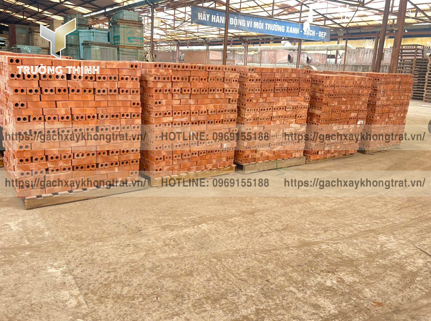 Báo Giá Gạch 2 Lỗ Xây Không Trát 205x95x55: Đẹp & Rẻ Nhất (Từ Sơn)