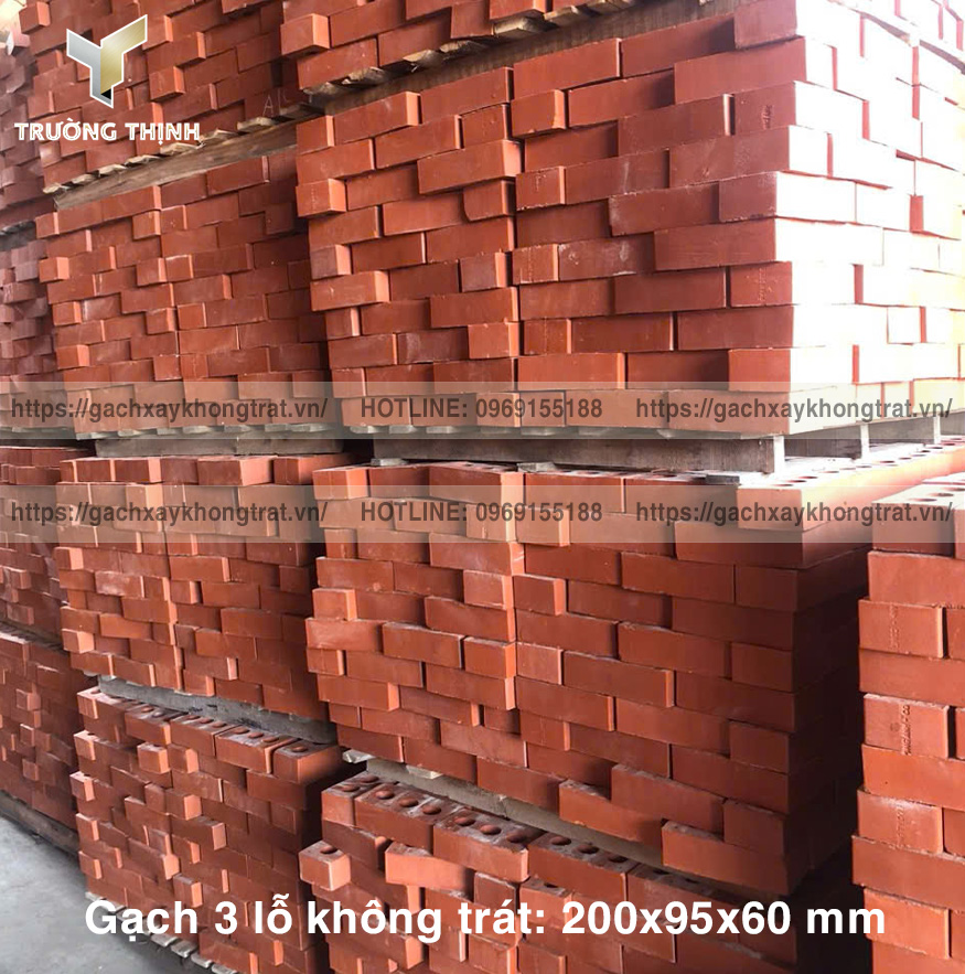 Báo giá gạch xây tường không trát 3 lỗ | Tổng kho Gạch không trát 382 Đông Anh uy tín nhất