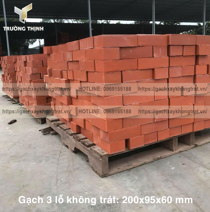 Báo giá gạch xây tường không trát 3 lỗ | Tổng kho Gạch không trát 382 Đông Anh uy tín nhất