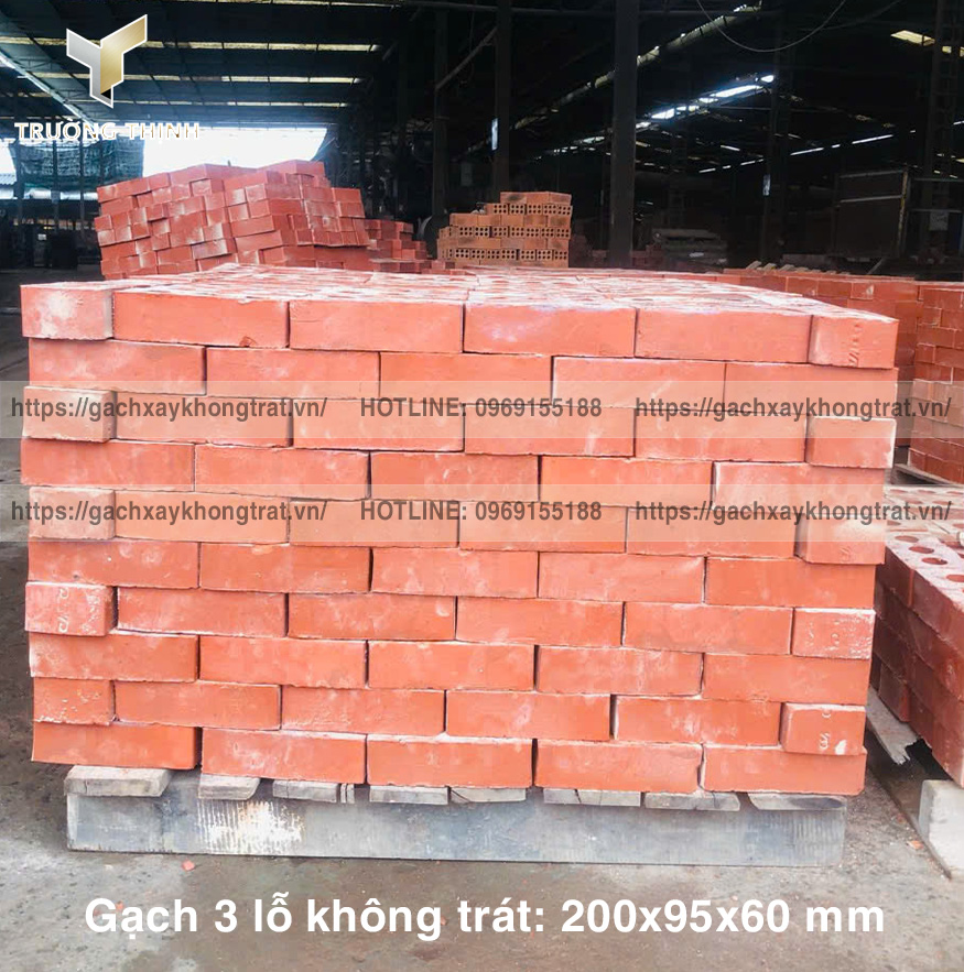 Báo giá gạch xây tường không trát 3 lỗ | Tổng kho Gạch không trát 382 Đông Anh uy tín nhất