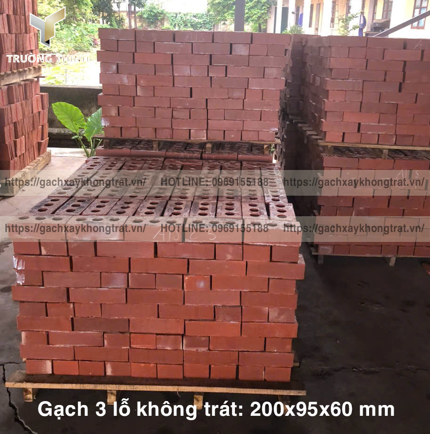 Báo giá gạch xây tường không trát 3 lỗ | Tổng kho Gạch không trát 382 Đông Anh uy tín nhất