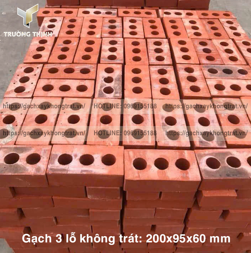   Báo giá gạch xây tường không trát 3 lỗ | Gạch không trát 382 Đông Anh Chính Hãng