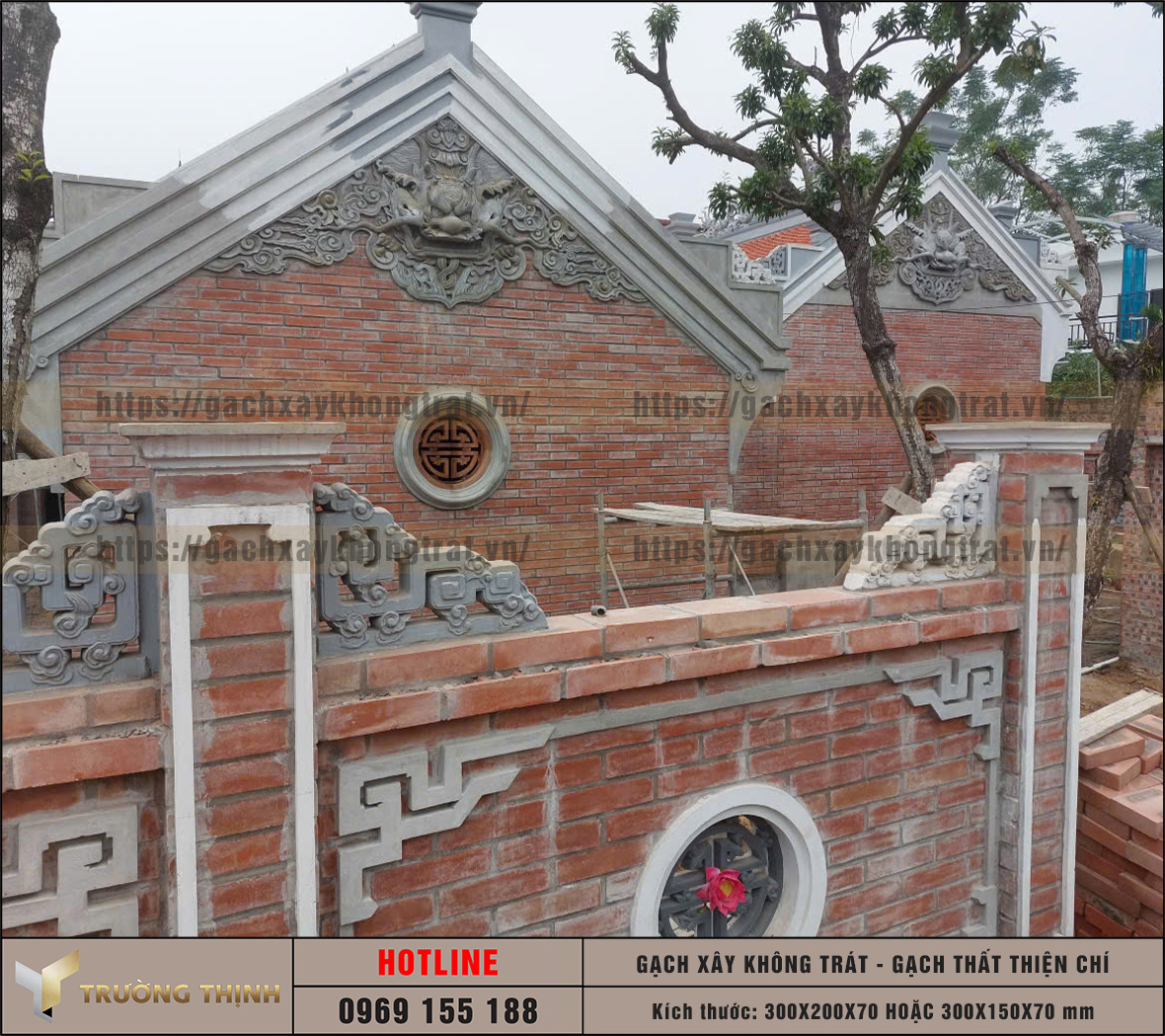 Báo giá gạch xây không trát xây tường nhà thờ tại nhà máy cập nhật 2026