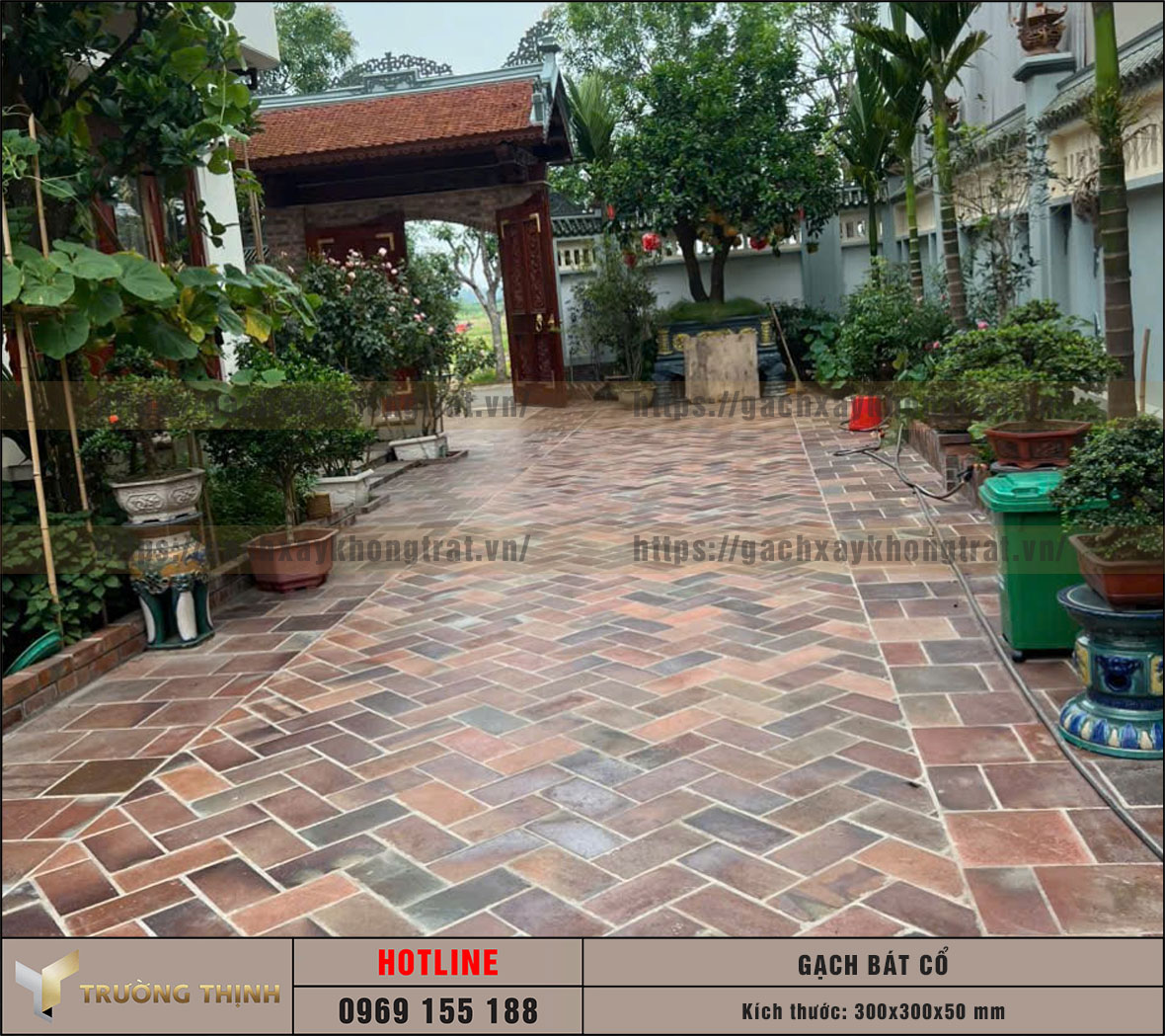 Báo giá mẫu gạch cổ 300x300x50 lát nền đẹp cho mọi nhà – Tinh hoa kiến trúc Việt