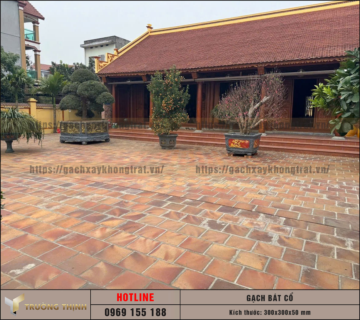 Báo giá mẫu gạch cổ 300x300x50 lát nền đẹp cho mọi nhà – Tinh hoa kiến trúc Việt
