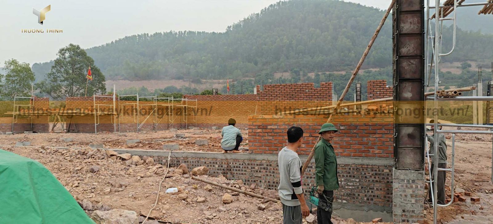 Báo giá mẫu gạch đặc xây không trát xây nhà thờ họ, công trình tâm linh như đình, chùa đẹp với giá ưu đãi