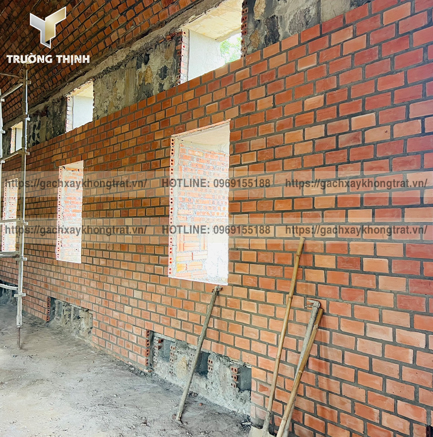 Gạch xây không trát 2 lỗ Giếng Đáy cho công trình công cộng: Ưu điểm, ứng dụng & Địa chỉ phân phối