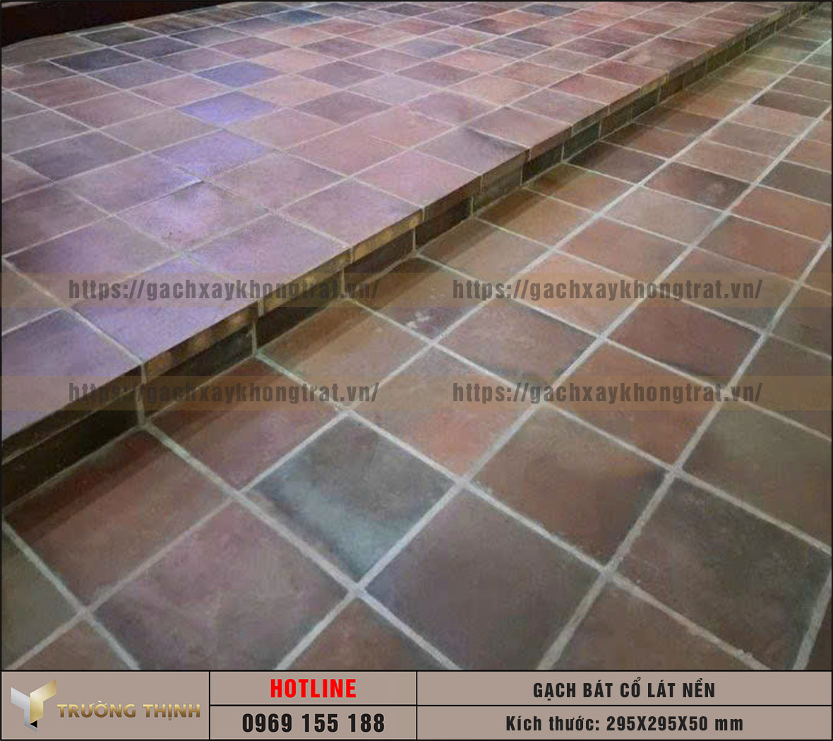 Gạch bát cổ thủ công lát nền 295x295x50: Nét đẹp trường tồn cùng thời gian