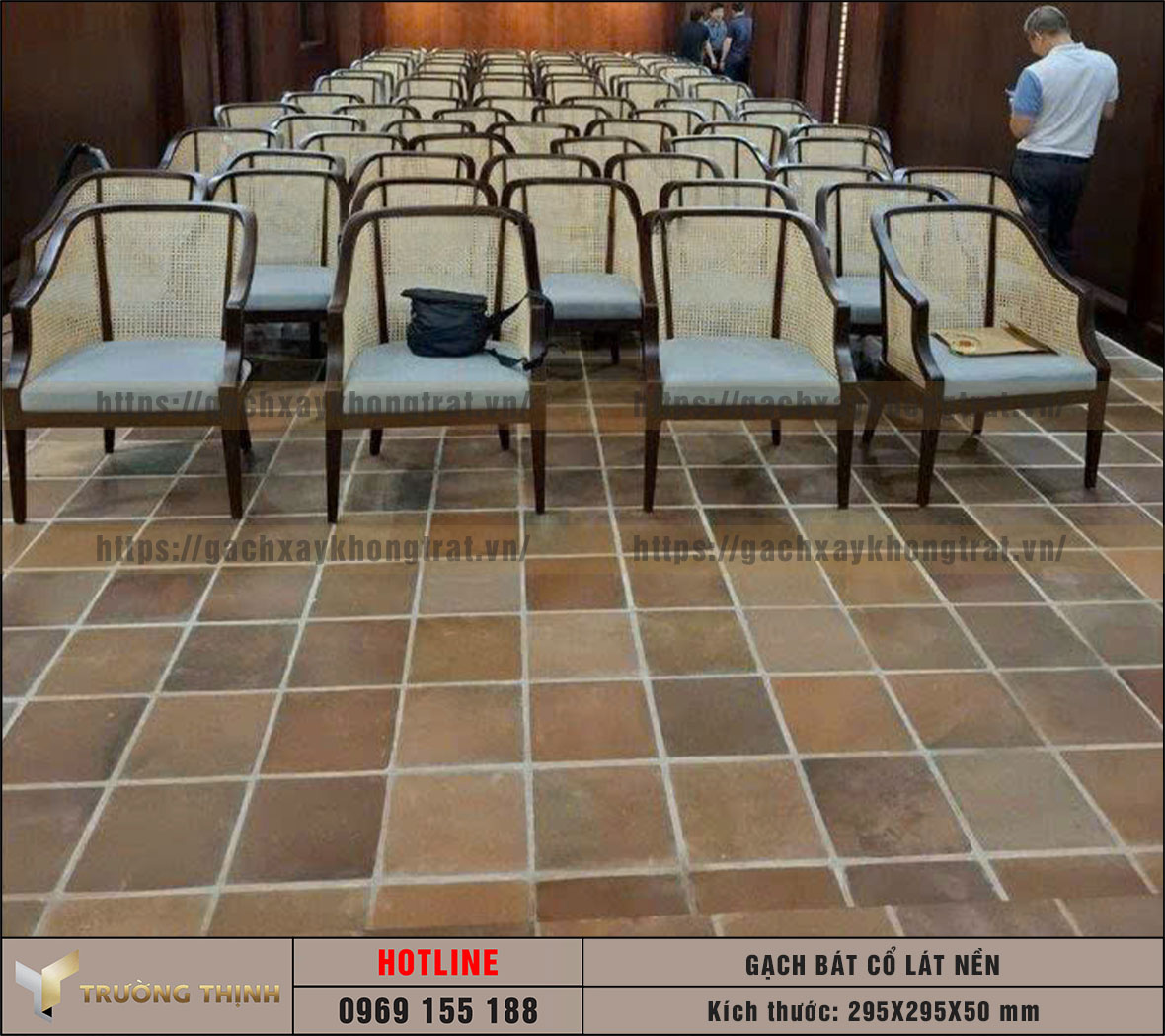 Gạch bát cổ thủ công lát nền 295x295x50: Nét đẹp trường tồn cùng thời gian