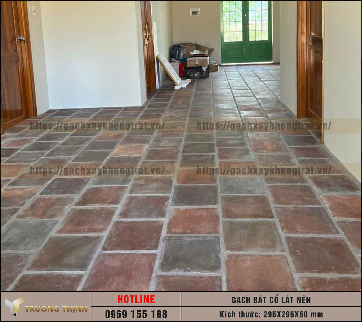 Gạch bát cổ thủ công lát nền 295x295x50: Nét đẹp trường tồn cùng thời gian