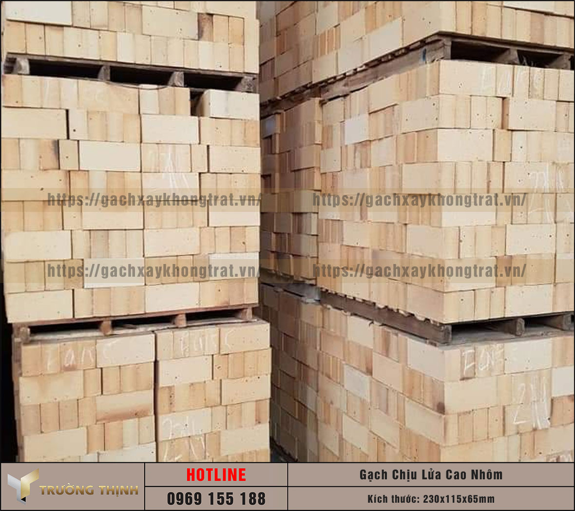 Gạch chịu lửa Cao Nhôm Cầu Đuống 230x114x65 - Chính Hãng, Giá Tốt Nhất