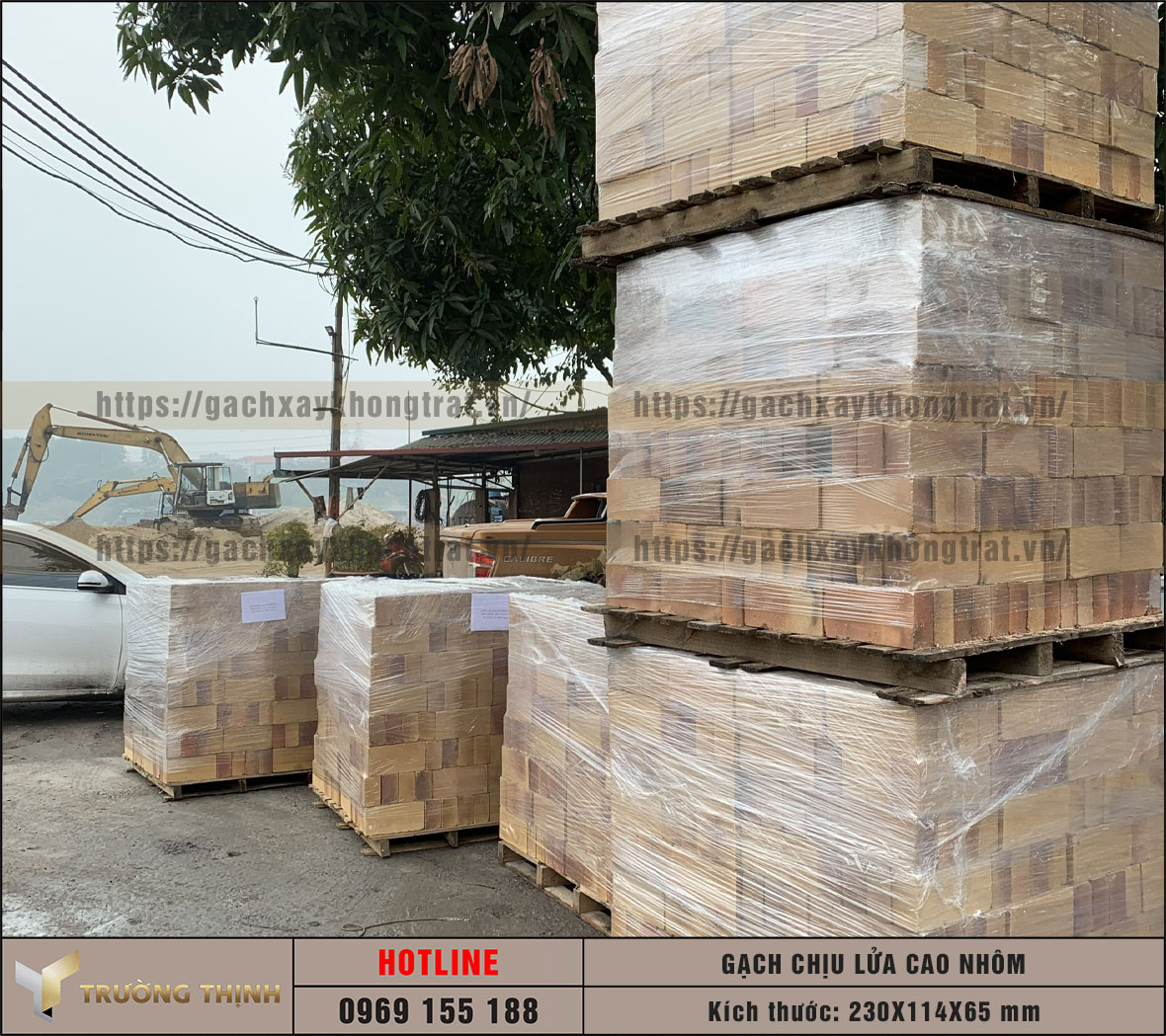 Gạch Chịu Lửa Cao Nhôm Cầu Đuống 230x114x65 - Chất Lượng Cao | Trường Thịnh Group