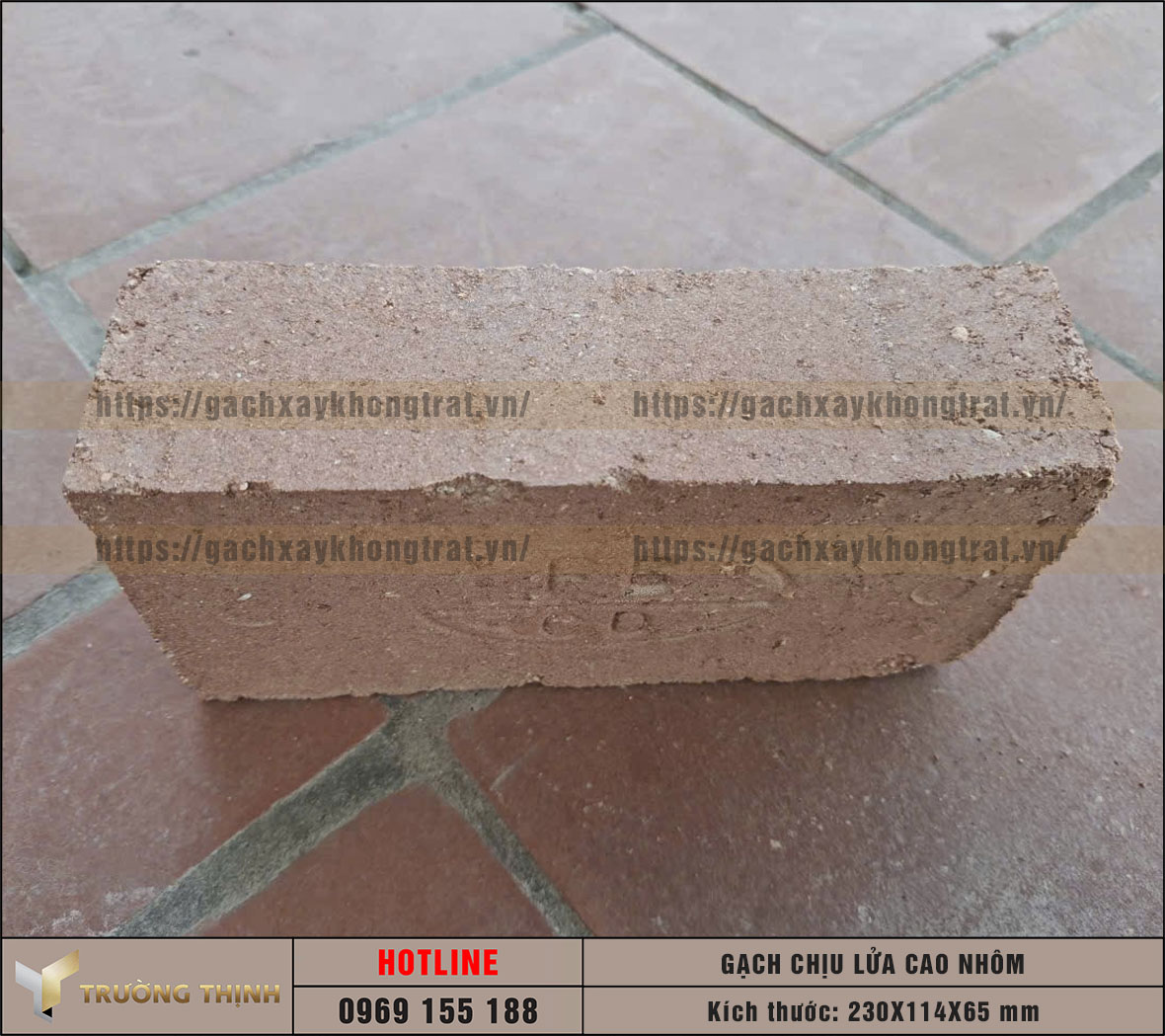 Gạch Chịu Lửa Cao Nhôm Cầu Đuống 230x114x65 - Chất Lượng Cao | Trường Thịnh Group