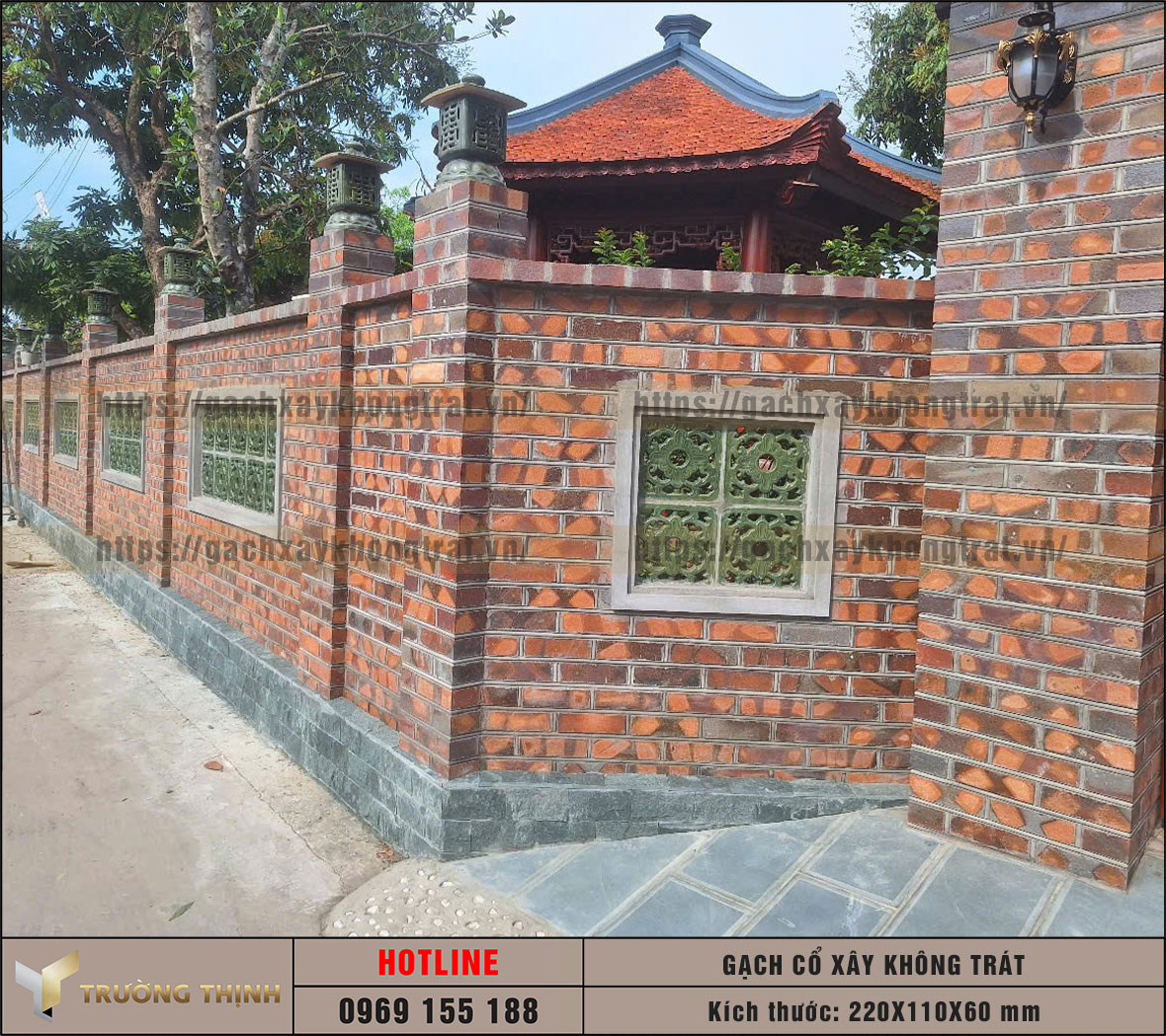 Gạch cổ thủ công xây không trát 220x110x60: Vẻ đẹp mộc mạc trường tồn cùng thời gian