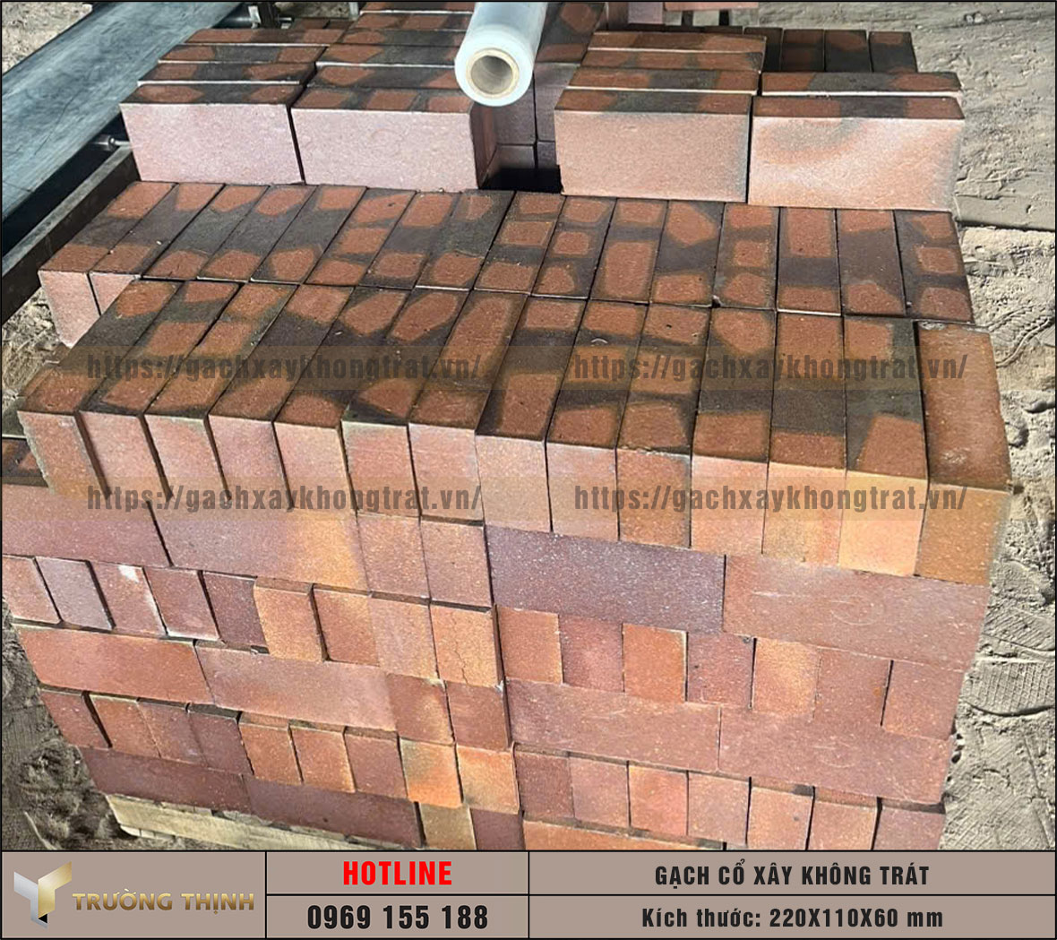 Gạch cổ thủ công xây không trát 220x110x60: Vẻ đẹp mộc mạc trường tồn cùng thời gian