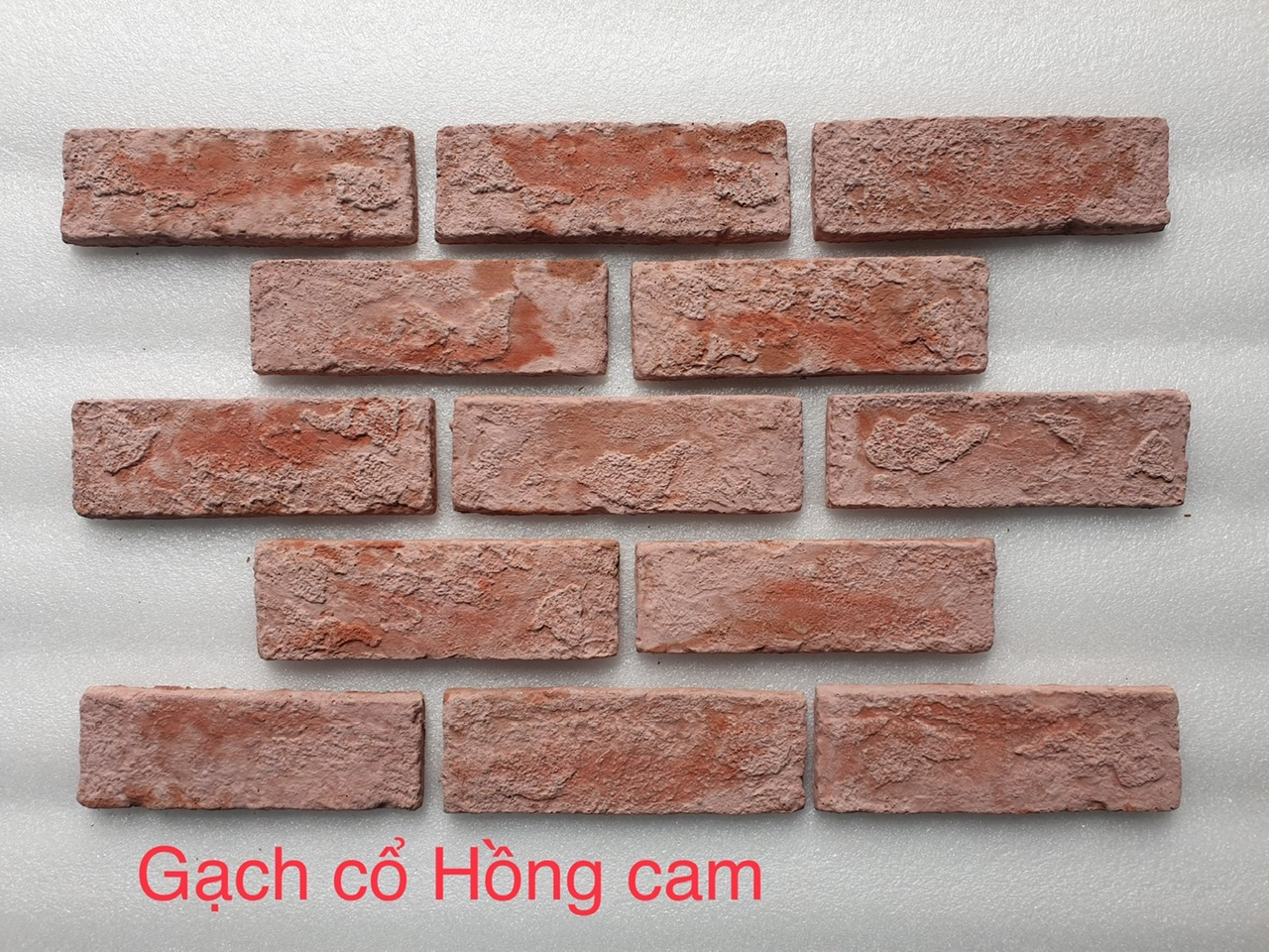 Gạch cổ màu hồng cam Vĩnh Cửu cao cấp