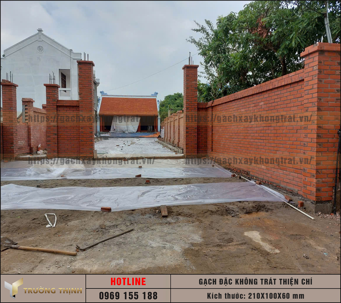 Gạch đặc không trát Thiện Chí 210x100x60: Đột phá công nghệ ép bán khô trong xây dựng