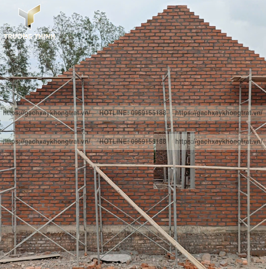 Gạch đặc xây không trát Viglacera Từ Sơn: Ứng dụng công trình cổ - Trường Thịnh Group