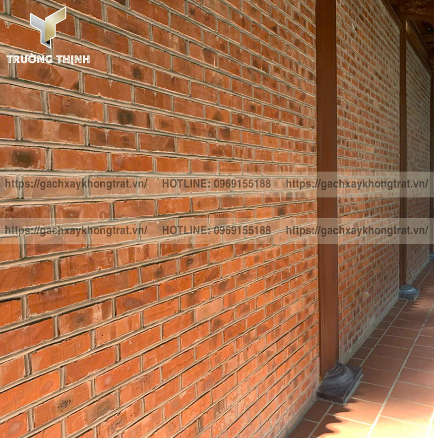 Gạch đặc xây không trát Viglacera Từ Sơn: Ứng dụng công trình cổ - Trường Thịnh Group