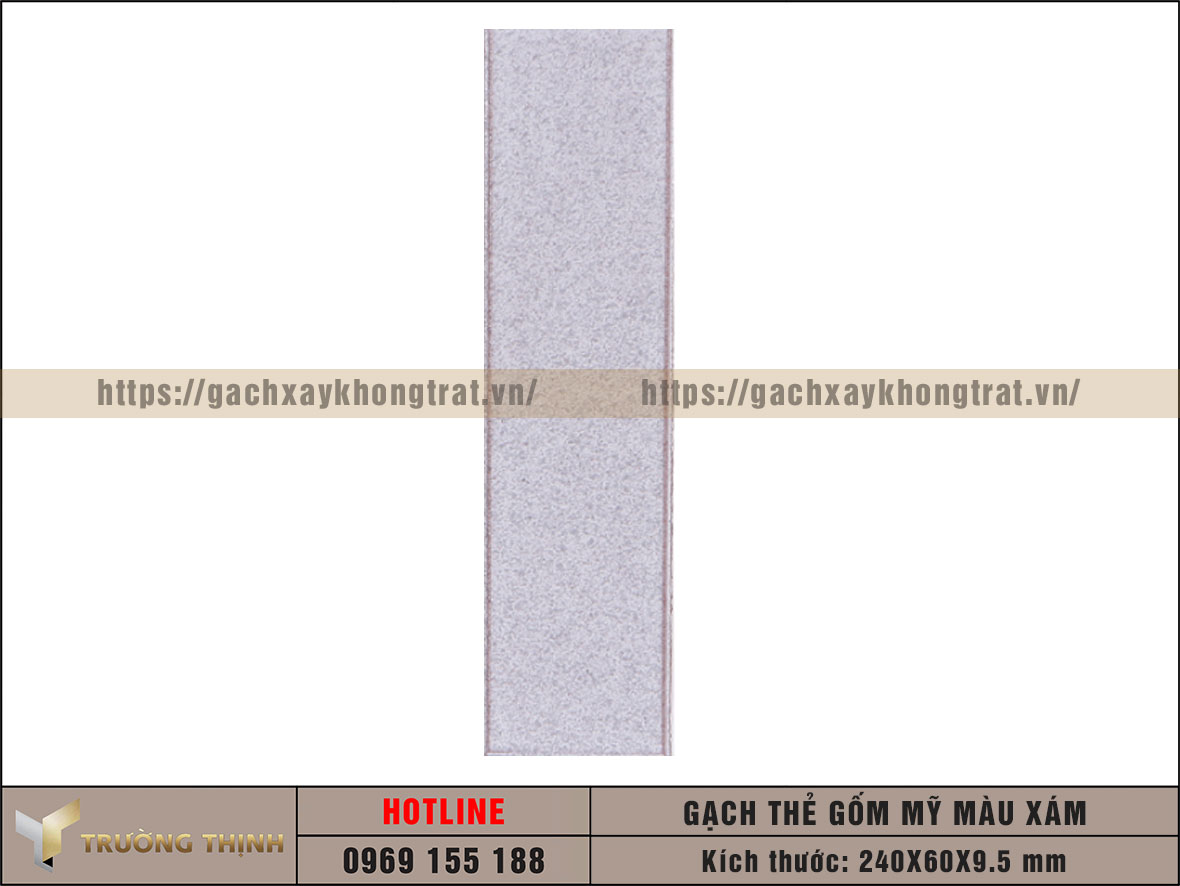 Gạch thẻ 240x60 màu xám Gốm Mỹ giá rẻ