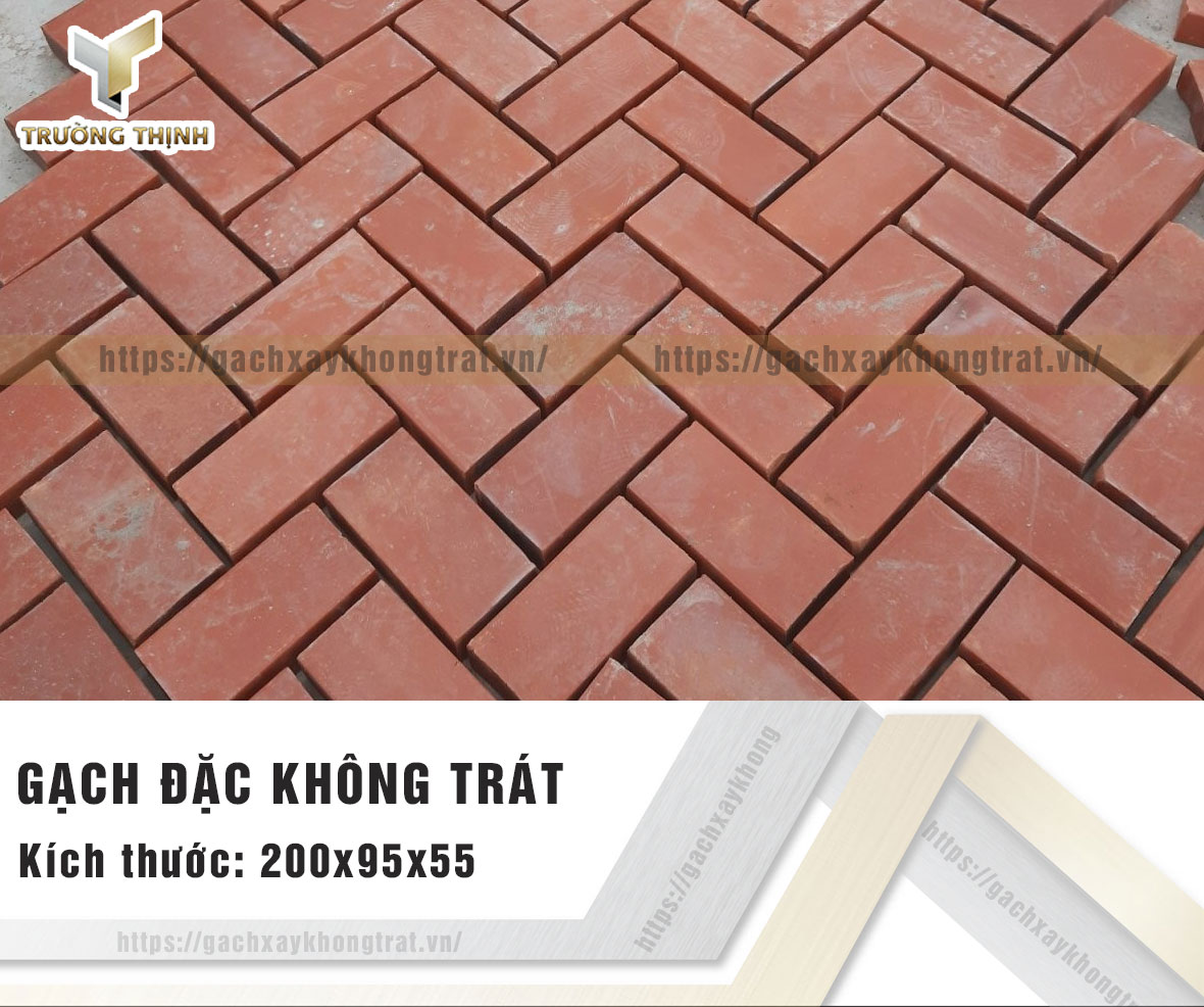Hình ảnh gạch đặc xây không trát Viglacera Xuân Hòa 4 mặt nhẵn