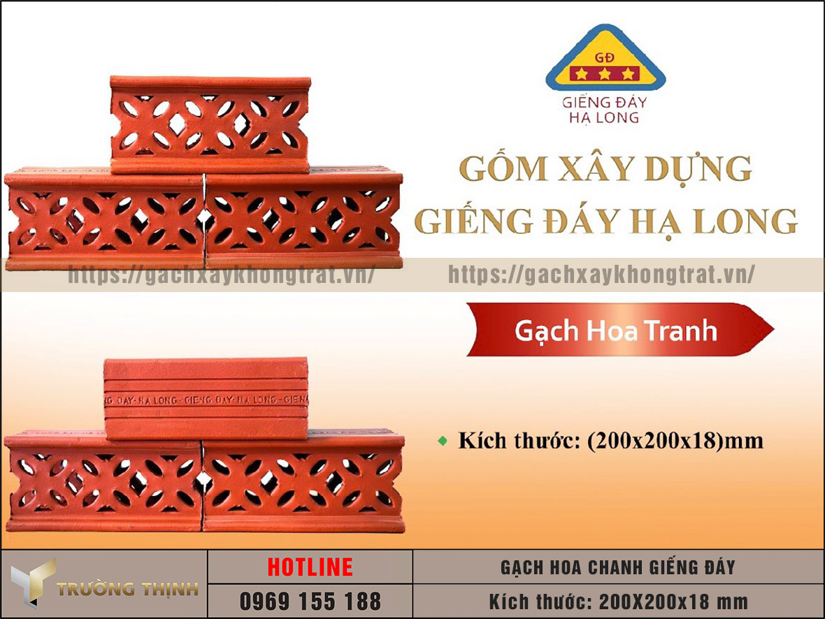 Gạch hoa chanh Giếng Đáy Hạ Long giá rẻ