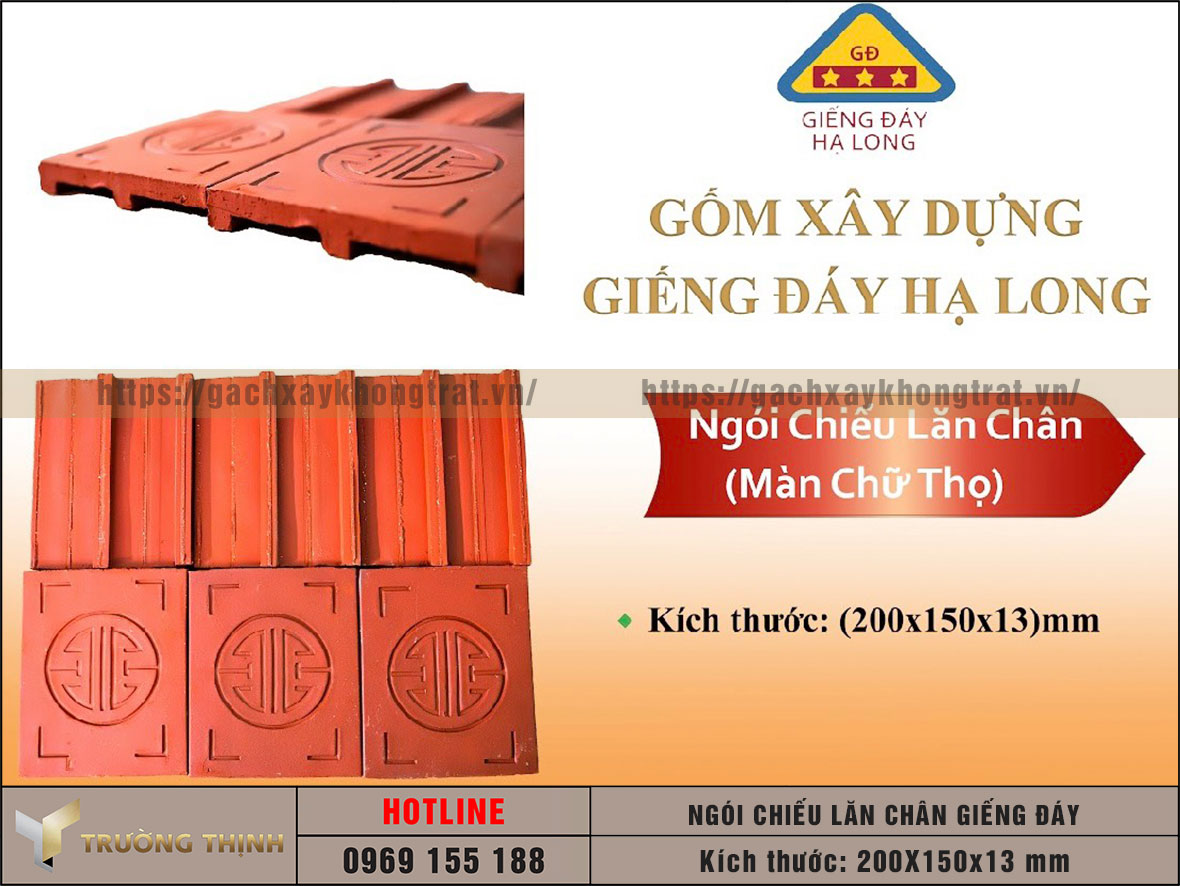 Ngói chiếu lăn có chân Giếng Đáy Hạ Long giá rẻ