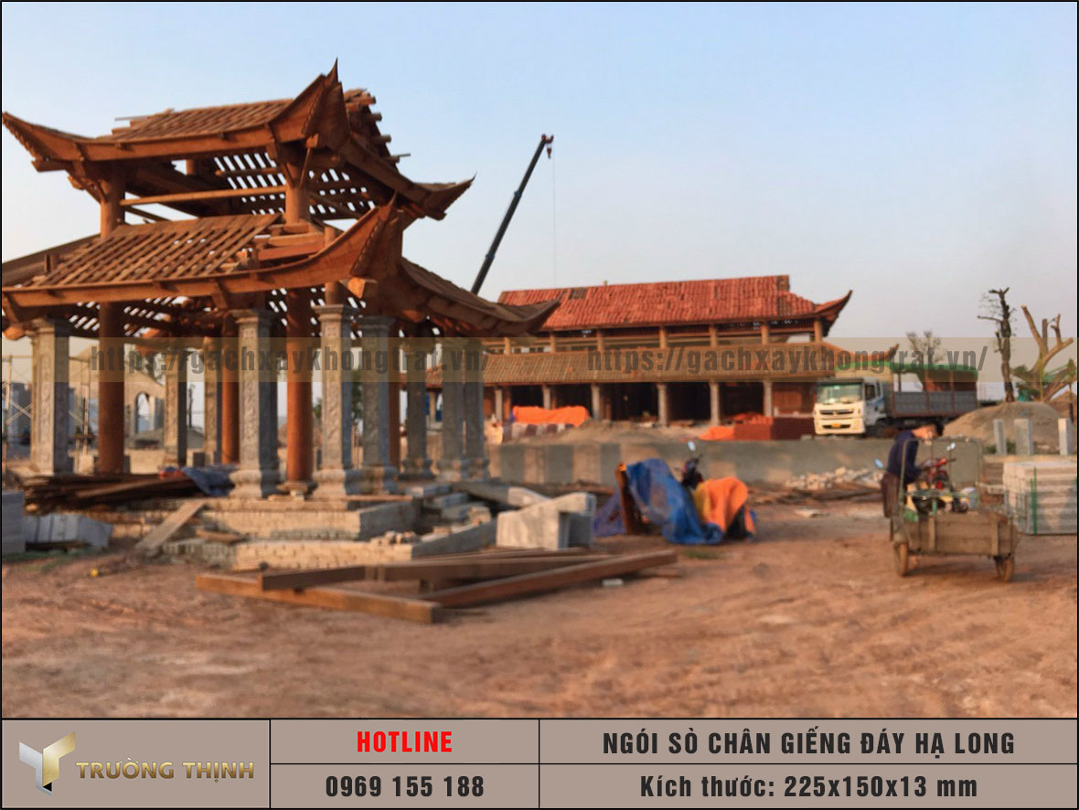 Ngói lợp mái nhà - Ngói sò cổ có chân Giếng Đáy Hạ Long