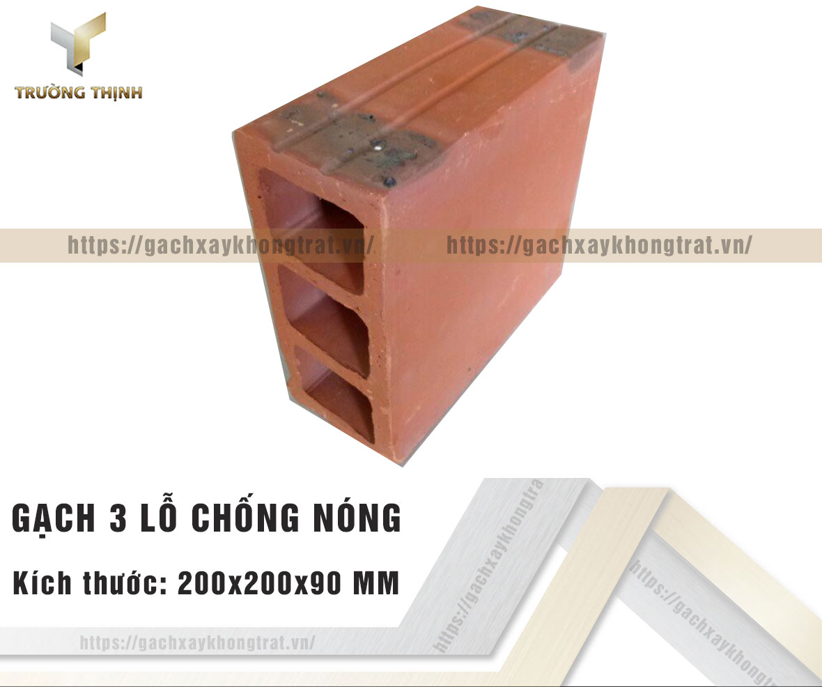 Gạch block 3 lỗ chống nóng Viglacera Xuân Hòa giá rẻ