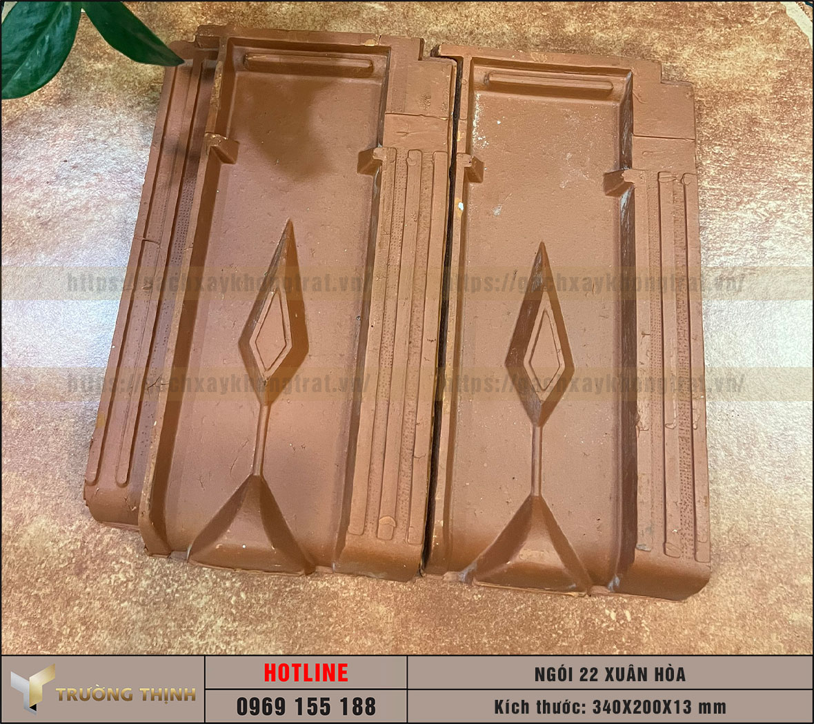 Ngói lợp mái nhà - Ngói 22/m2 Viglacera Xuân Hòa