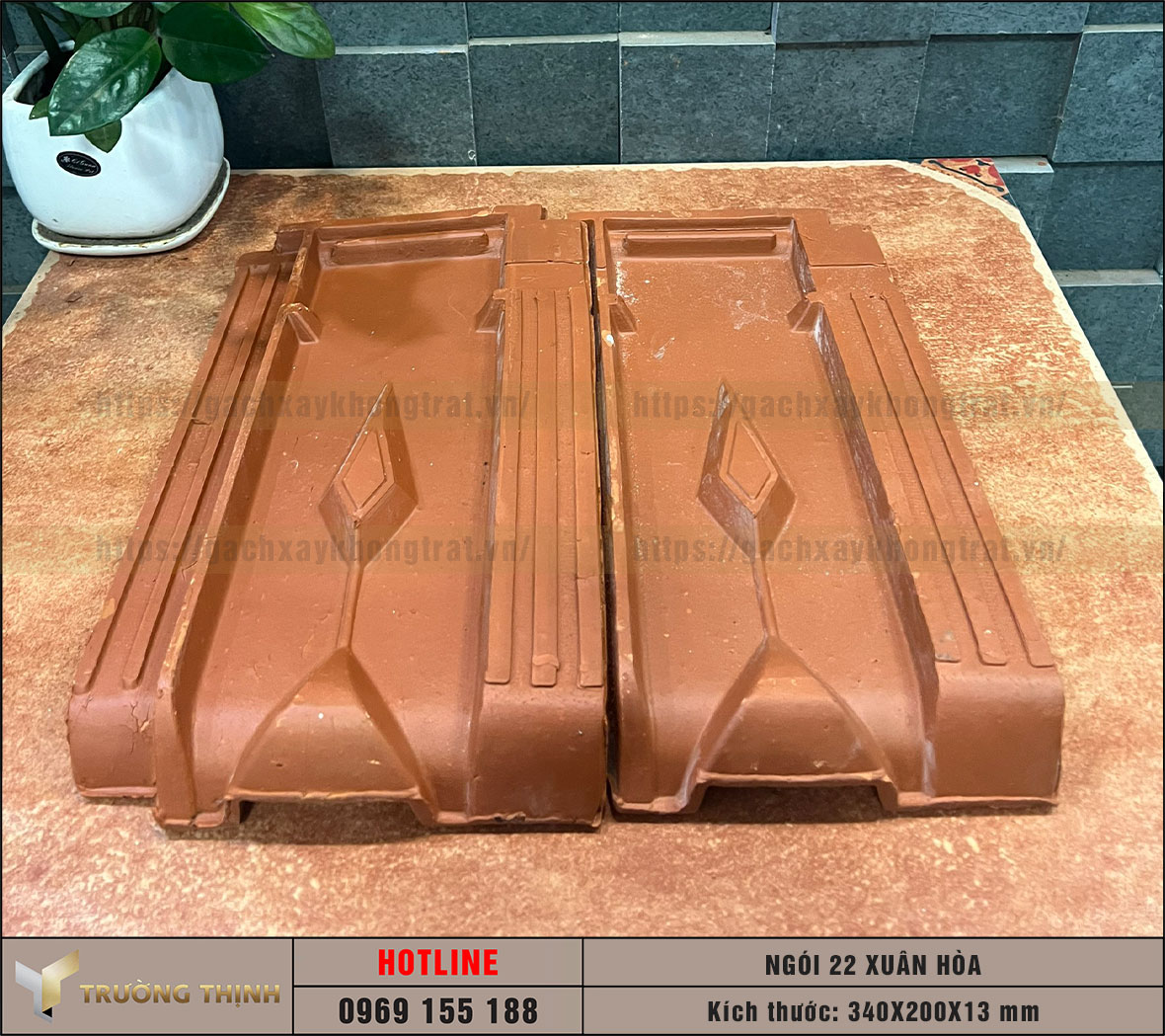 Ngói lợp mái nhà - Ngói 22/m2 Viglacera Xuân Hòa