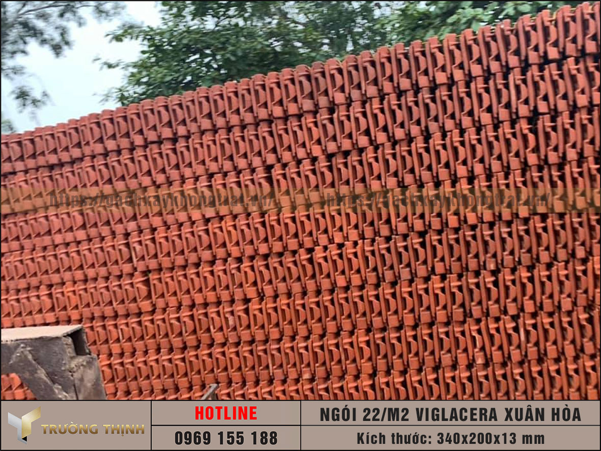 Ngói lợp mái nhà - Ngói 22/m2 Viglacera Xuân Hòa
