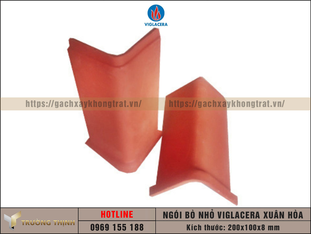 Ngói bò nhỏ Viglacera Xuân Hoà 200x100x8 giá rẻ