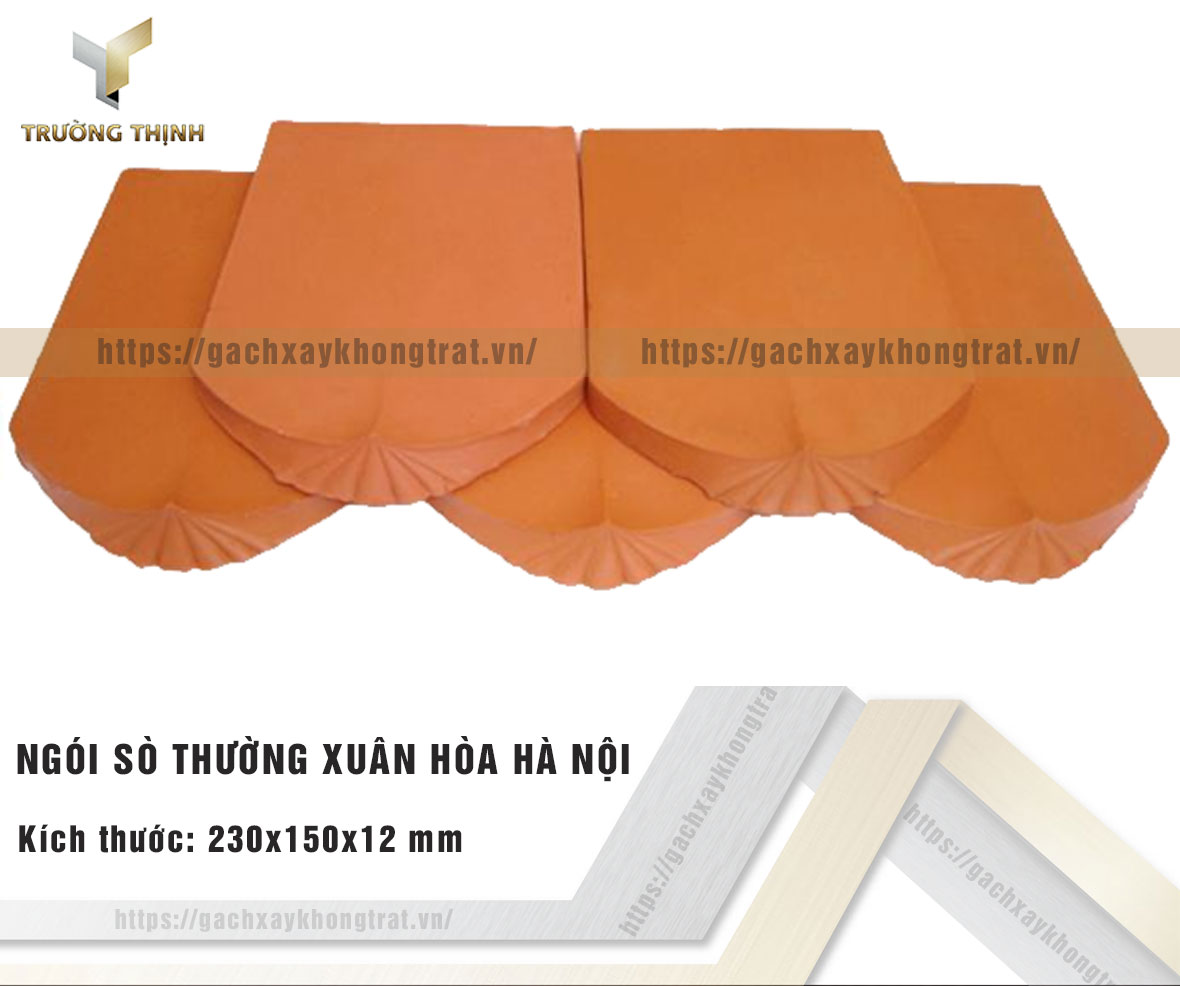 Ngói sò thường Xuân Hòa Hà Nội 230x150x12 giá rẻ