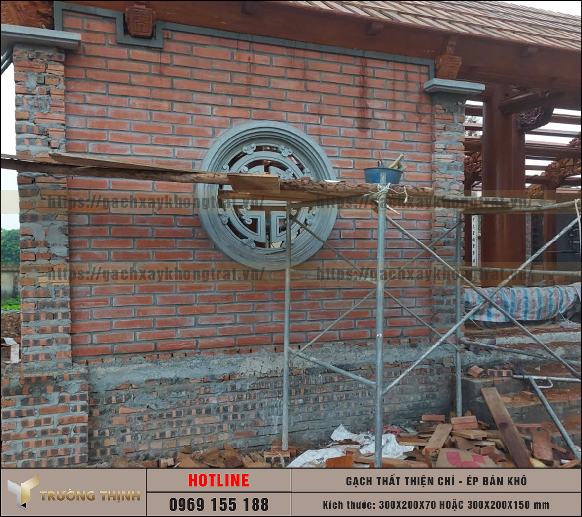 Gạch Thất ép bán khô vs gạch Thất tuynel loại nào phù hợp xây chùa hơn?