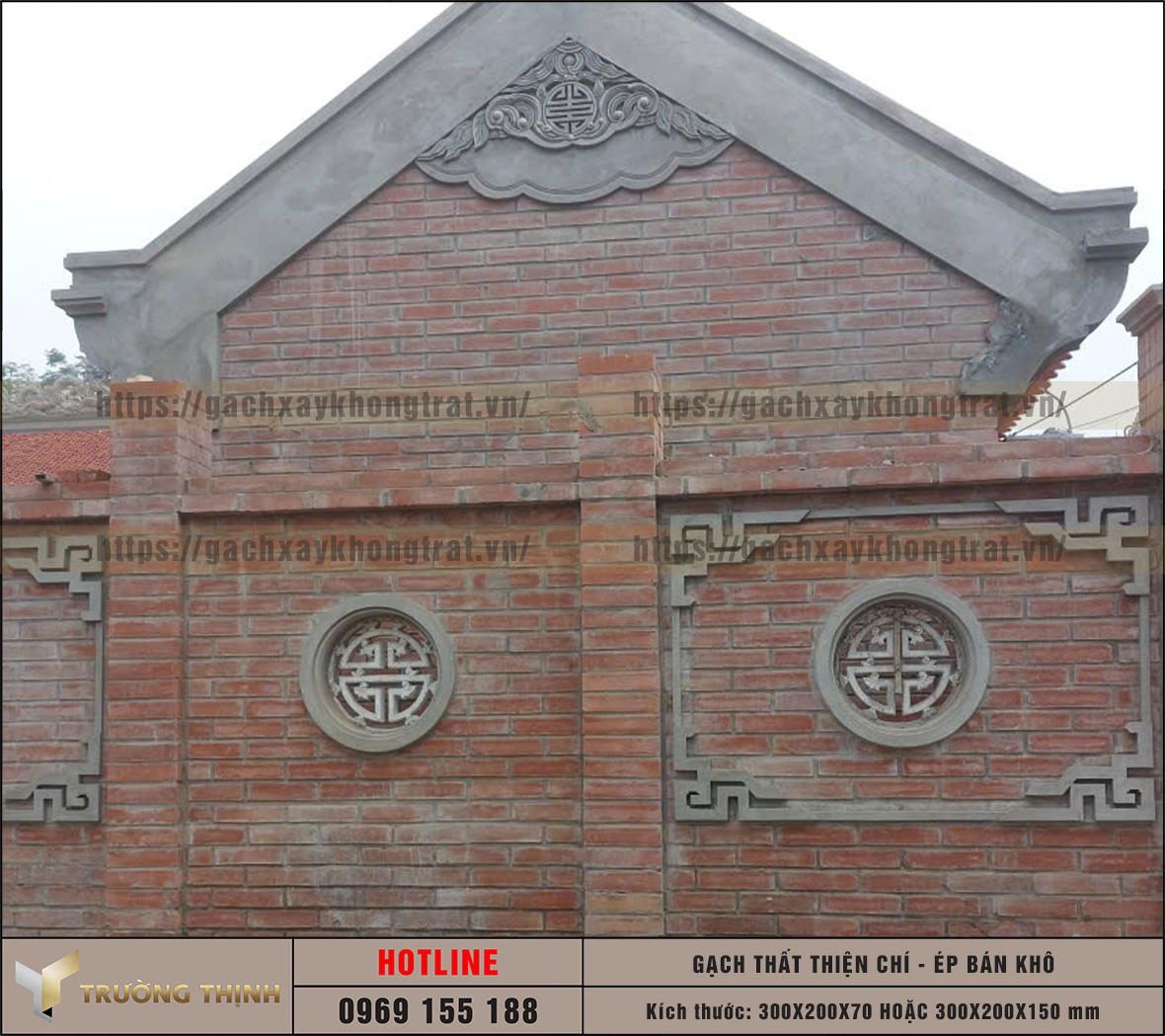 So sánh gạch Thất ép bán khô và gạch Thất Tuynel xây chùa loại nào tốt?