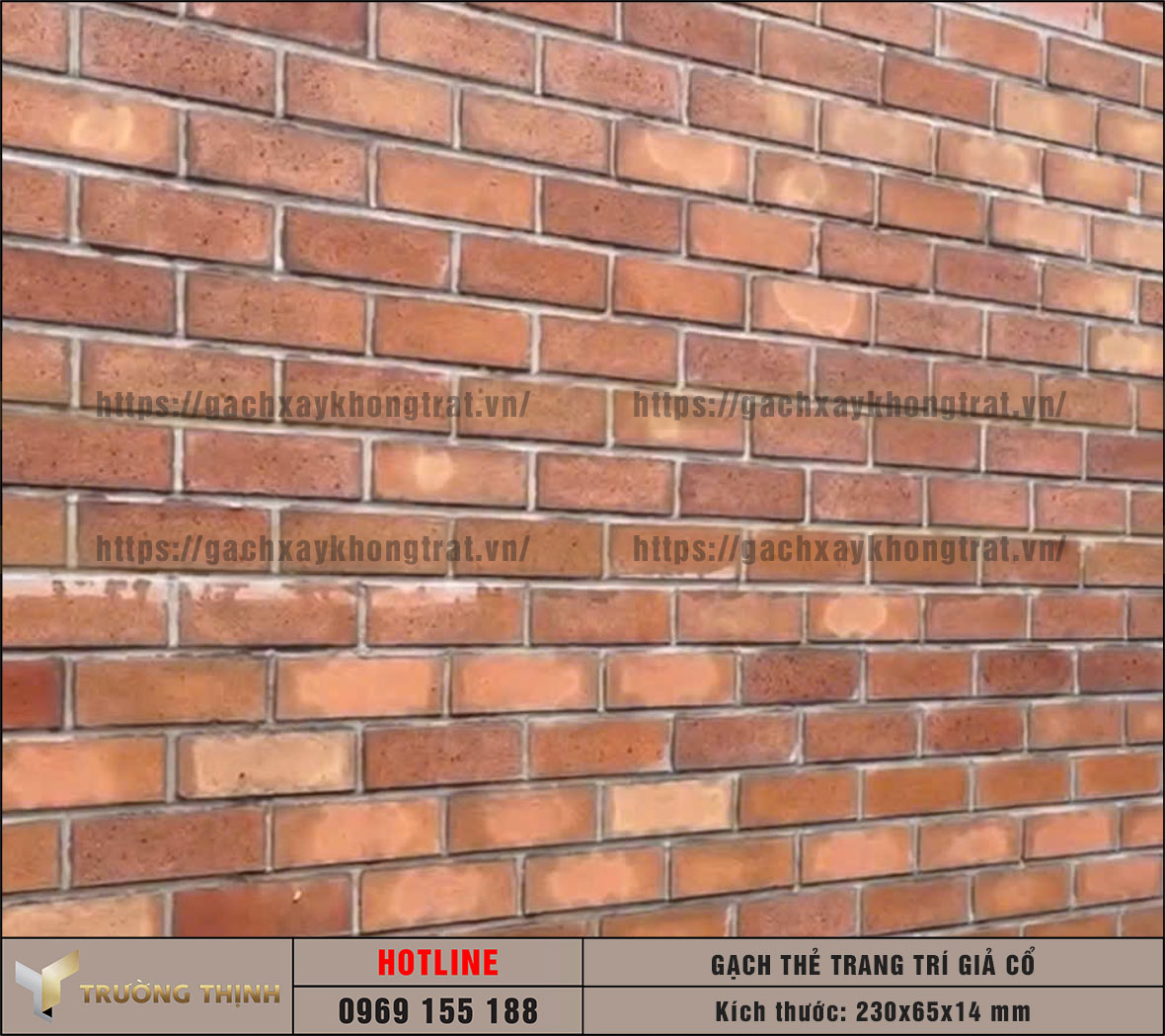   Báo Giá Gạch Thẻ Giả Cổ 230x65x14 Ốp Tường Đẹp, Giá Rẻ Nhất 2026