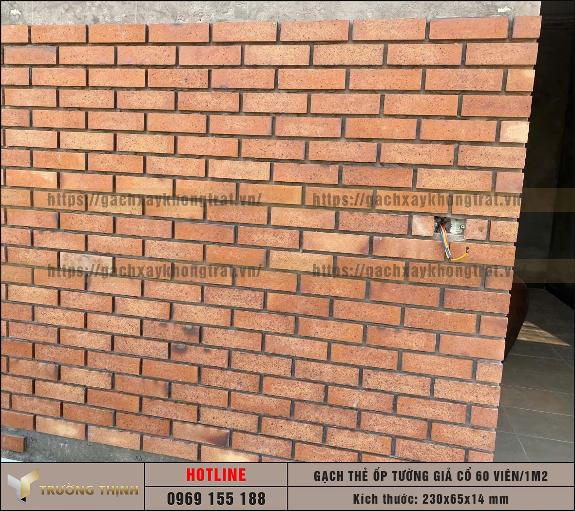 Gạch thẻ ốp tường giả cổ 230x65x14: Vẻ Đẹp Trầm Mặc Cho Công Trình Tâm Linh