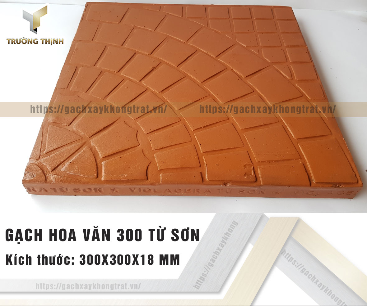 Gạch hoa văn trống đồng 300x300 Viglacera Từ Sơn giá rẻ