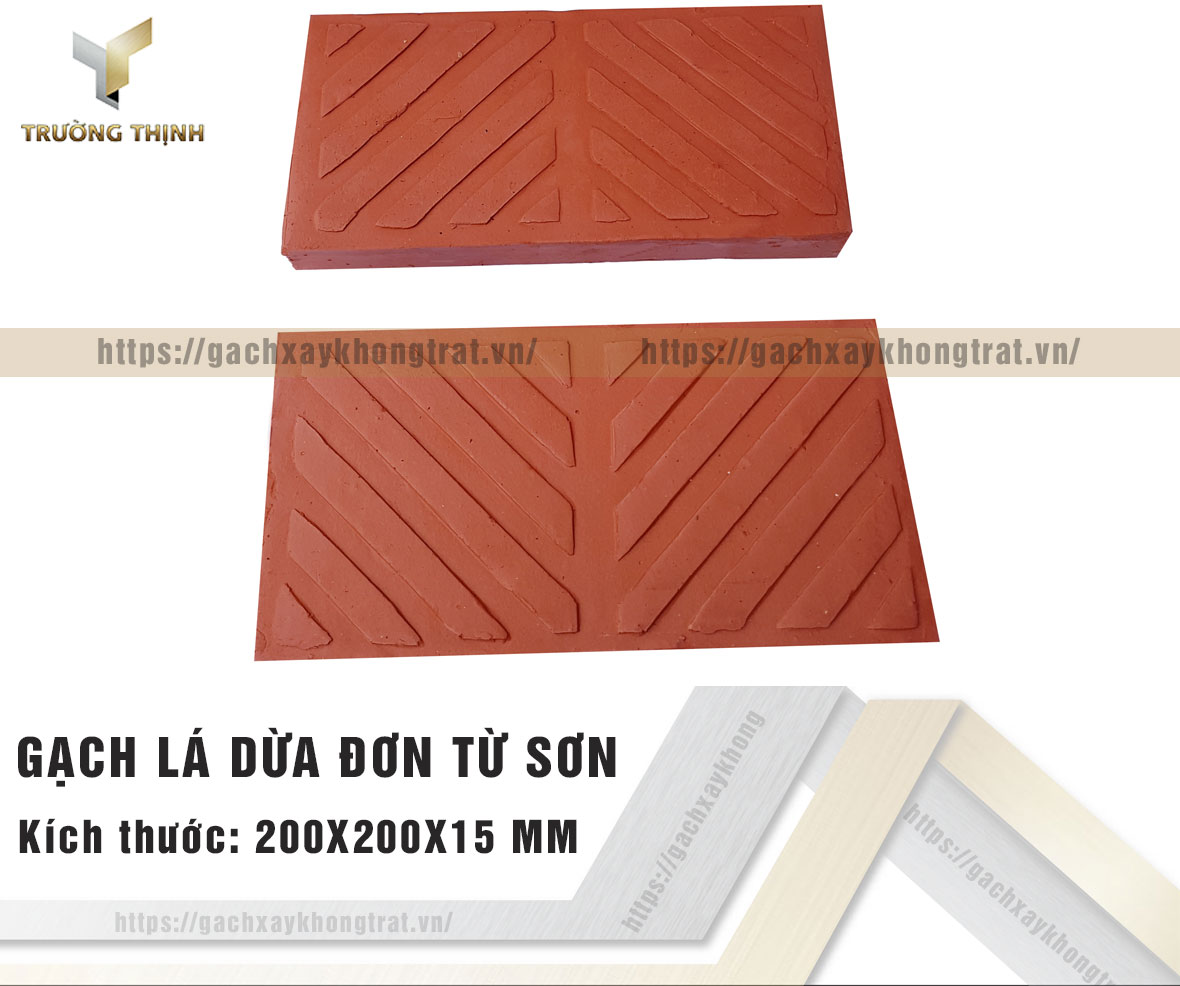 Gạch lá dừa đơn 200x200 Viglacera Từ Sơn giá rẻ