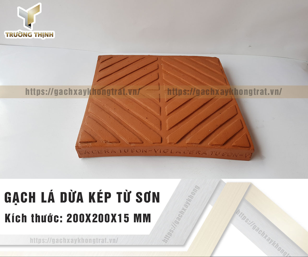 Gạch lá dừa kép 200x200 Viglacera Từ Sơn giá rẻ