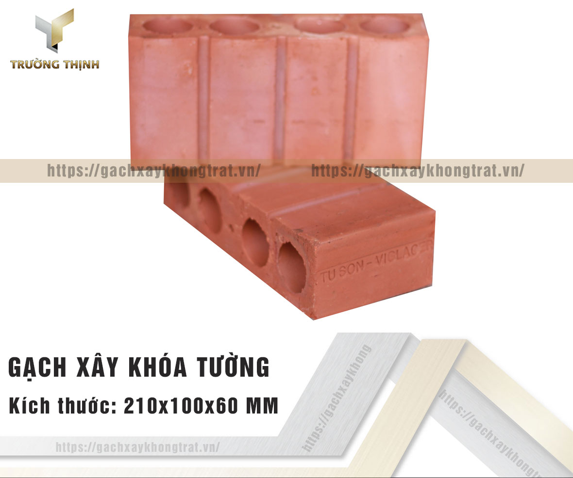 Gạch xây khóa tường Viglacera Từ Sơn 210x100x60