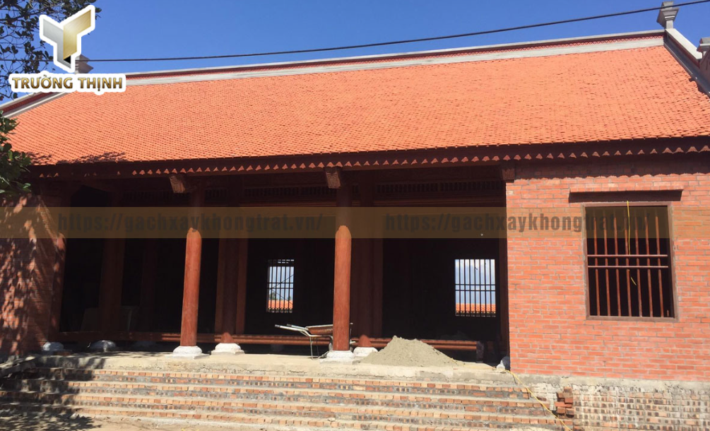   Tư vấn chọn mua gạch xây không trát làm nhà thờ họ đẹp mà rẻ
